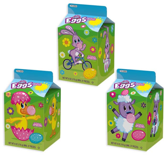 Double Bubble Easter Gum Carton 6oz