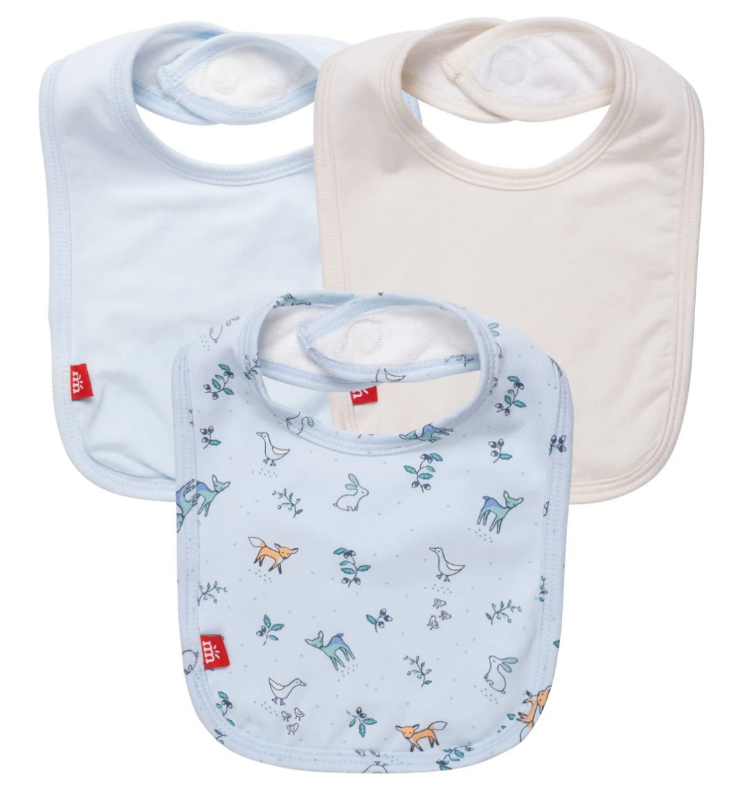 Woodsy Tale Boy 3 Pack of Bibs - Victoria's Toy Station