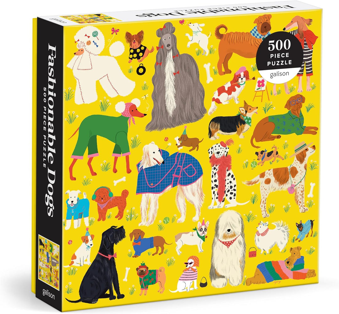 Fashionable Dogs 500pc Puzzle - Victoria's Toy Station