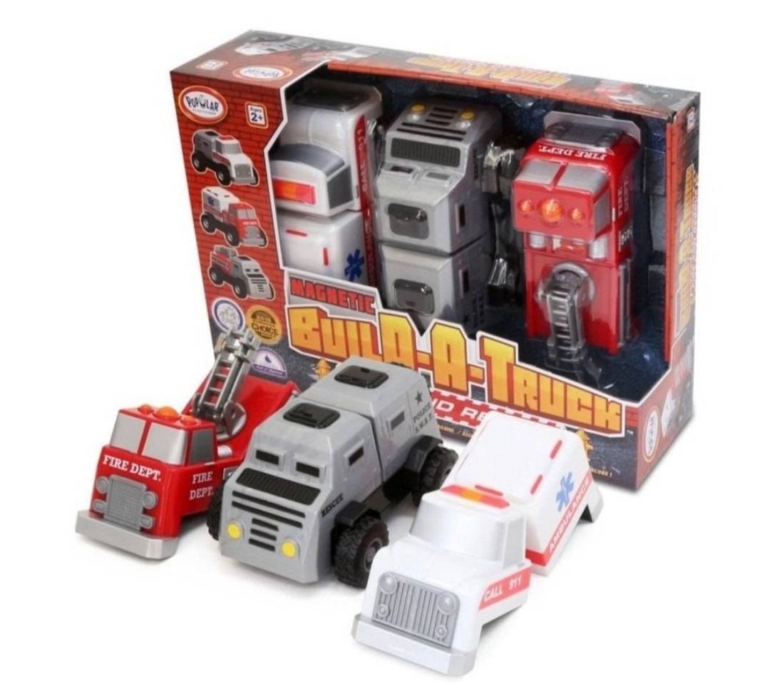 Magnetic Build A Truck Rescue