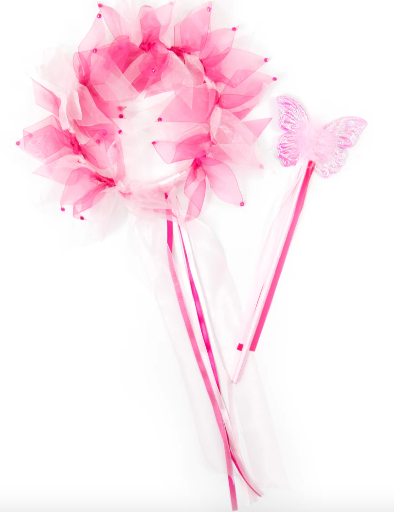 Pink Fairy Halo & Wand