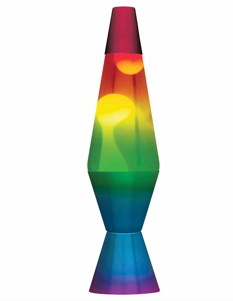 14.5" Rainbow Lava Lamp