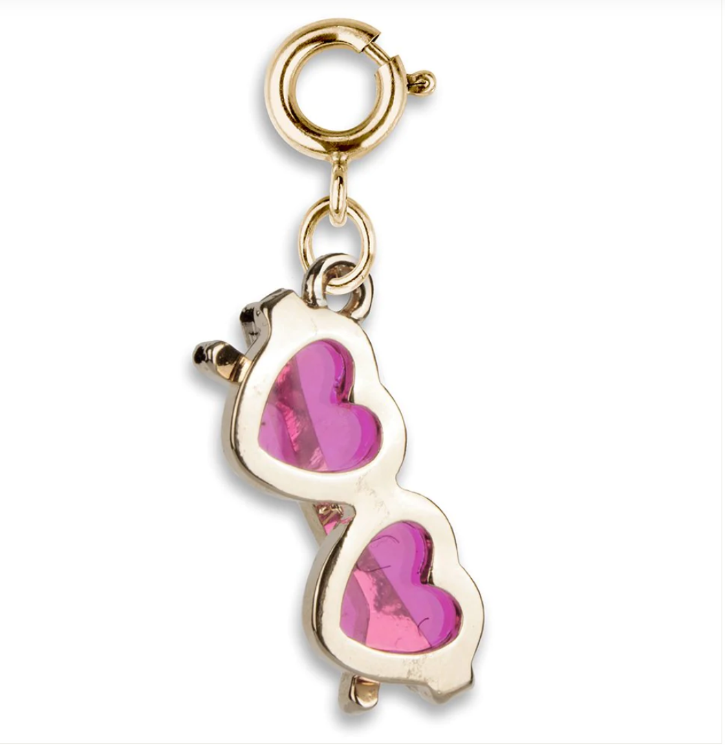 Gold Barbie Girl Heart Charm