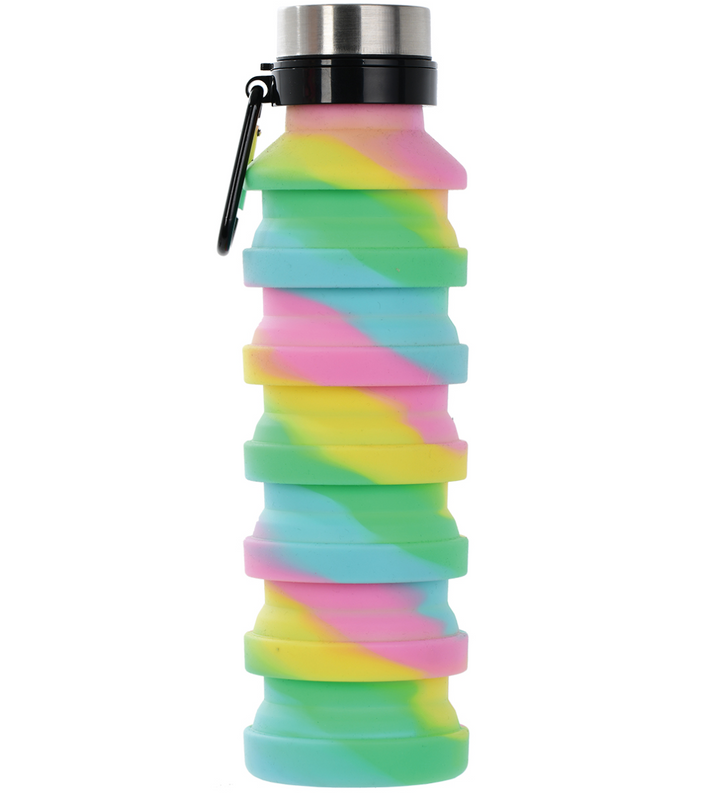Swirl Tie Dye Collapsible Water Bottle