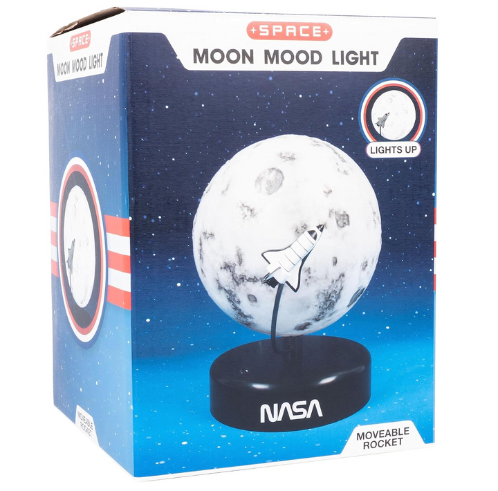 NASA Moon Mood Light and a Gentle Orbiting Rocket.