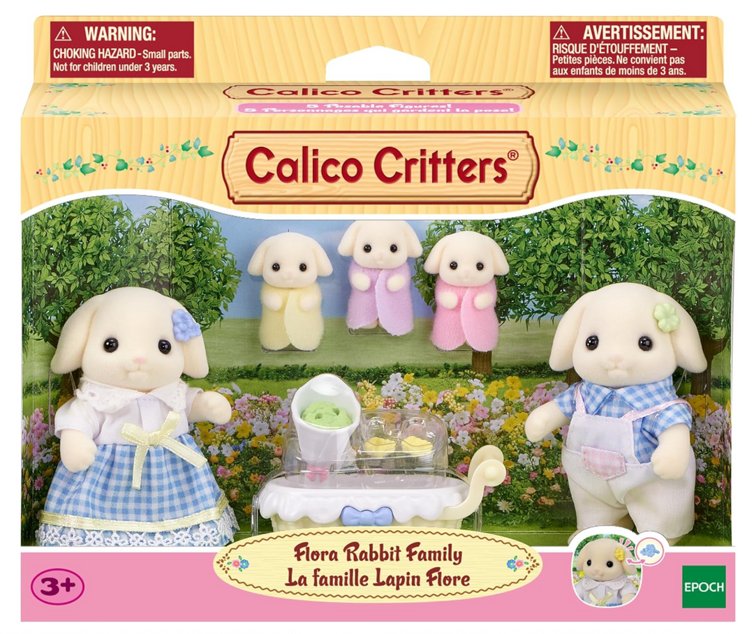 Calico Critters Flora Rabbit Family
