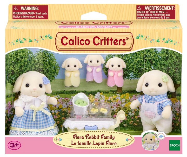 Calico Critters Flora Rabbit Family