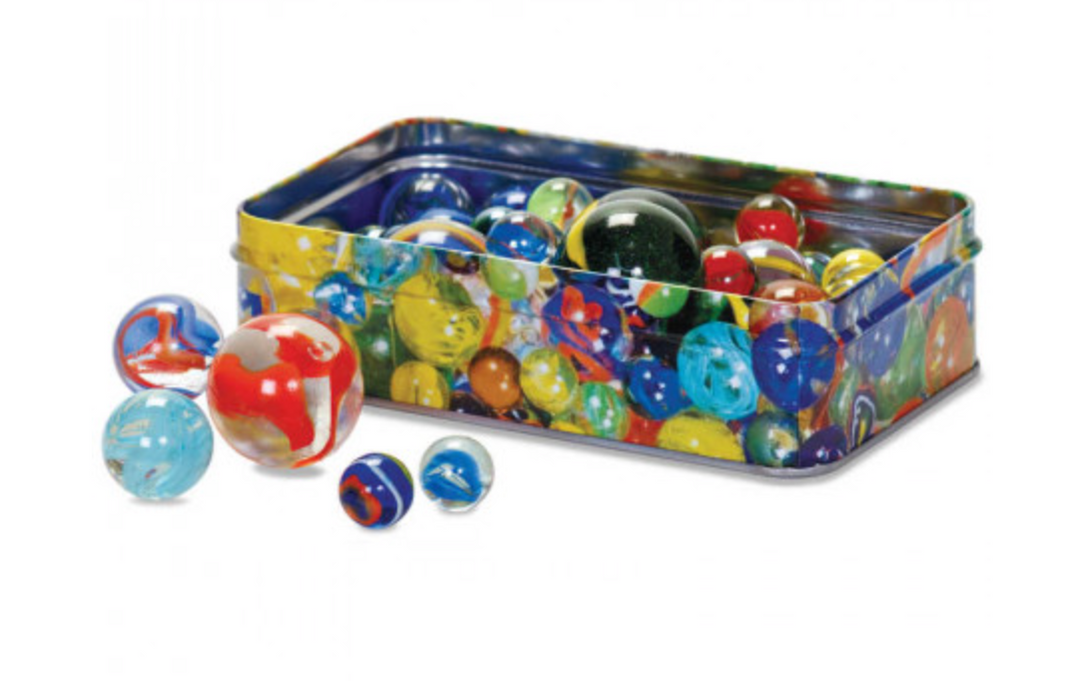 MARBLES IN A TIN
