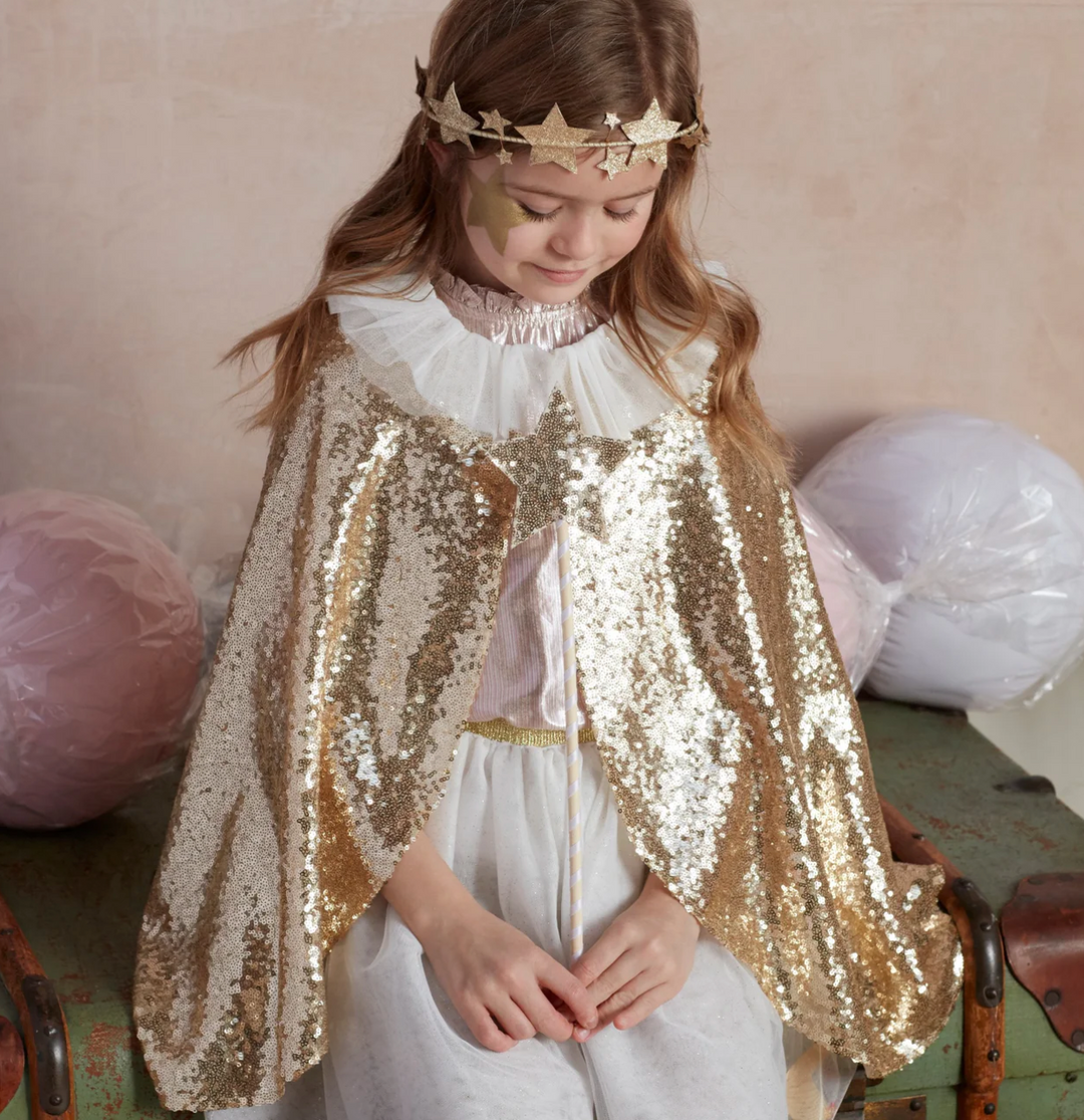 Gold Sparkle Cape Costume
