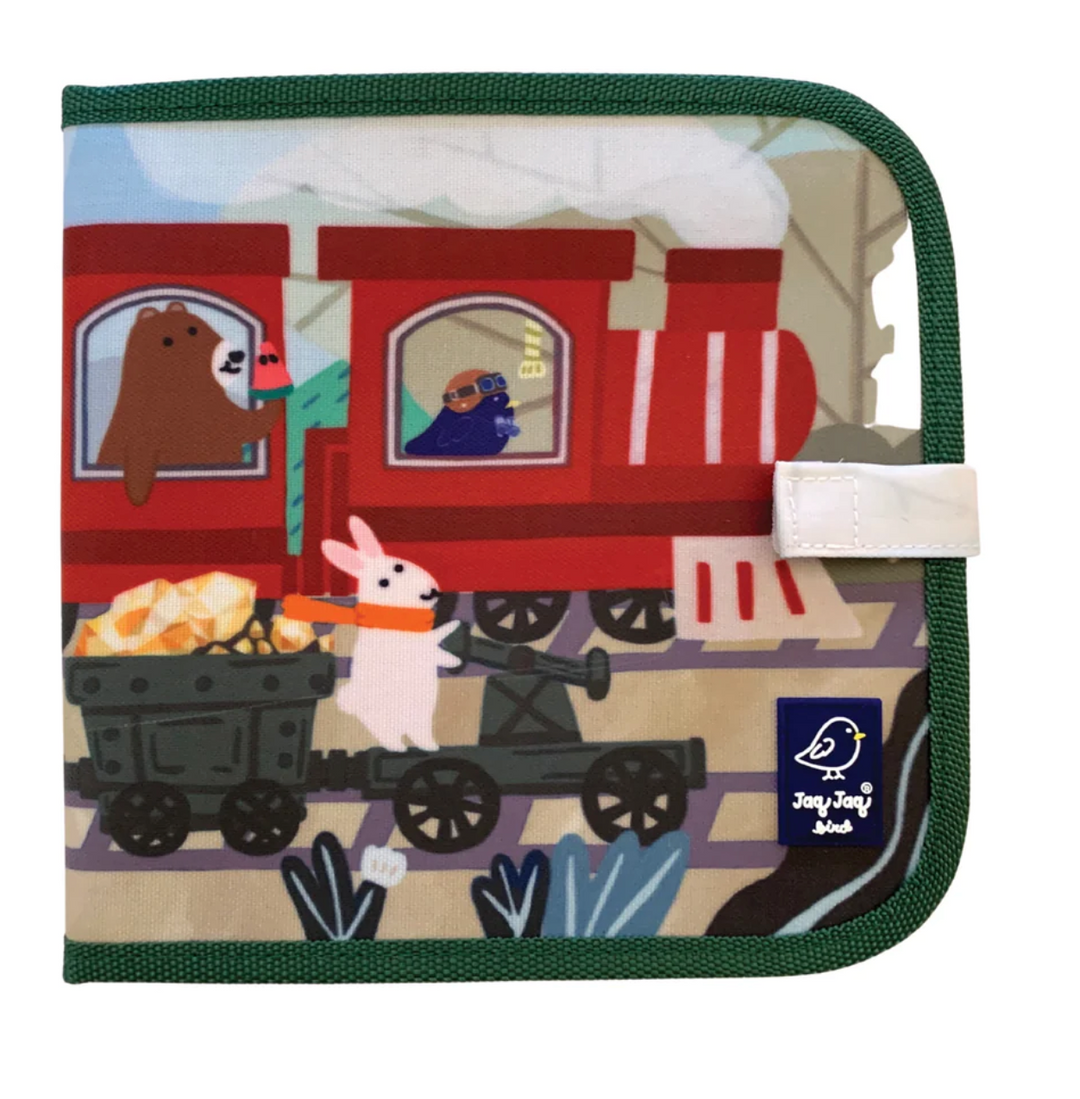 Train Doodle & Go Erasable Book