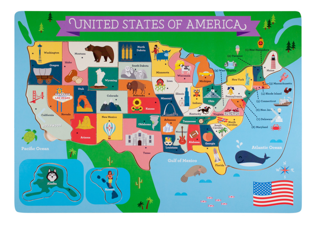 Fifty Nifty USA States Puzzle