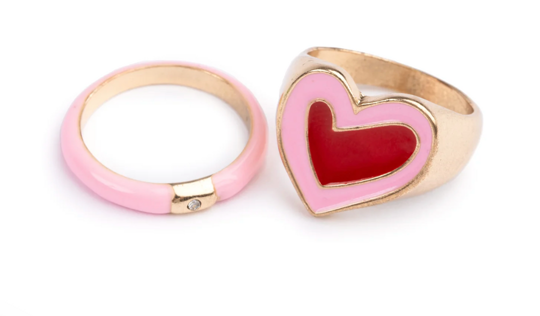 Boutique Chic Tickled Pink Rings - Victoria's Toy Station