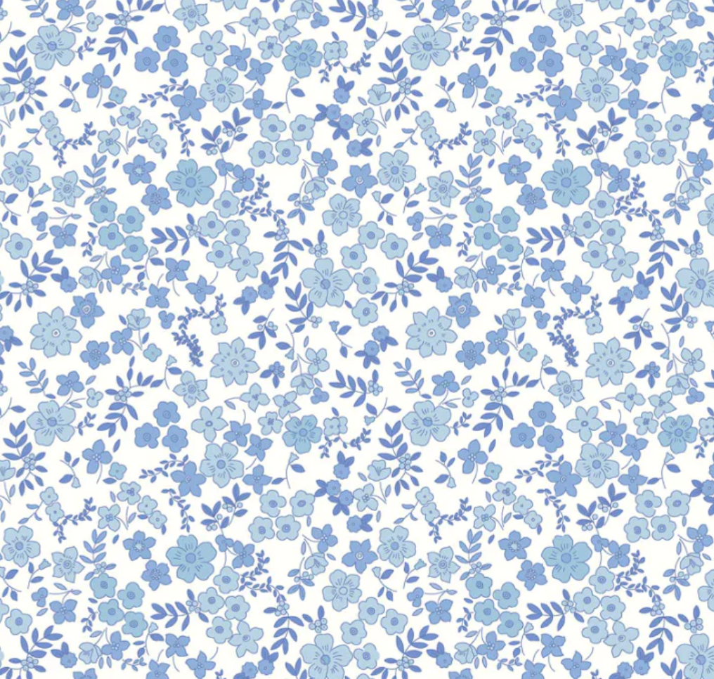 Blue Calico Swaddle Blanket - Victoria's Toy Station