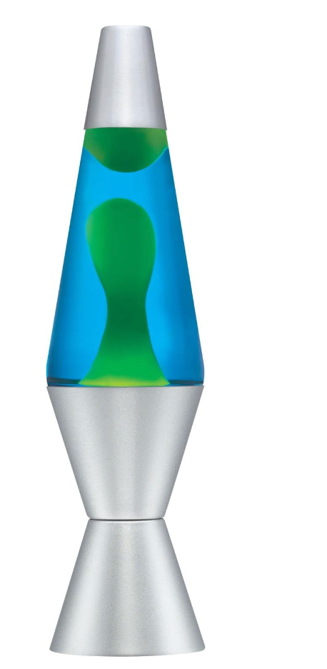Yellow Blue Silver 14.5" Lava Lamp - Victoria's Toy Station