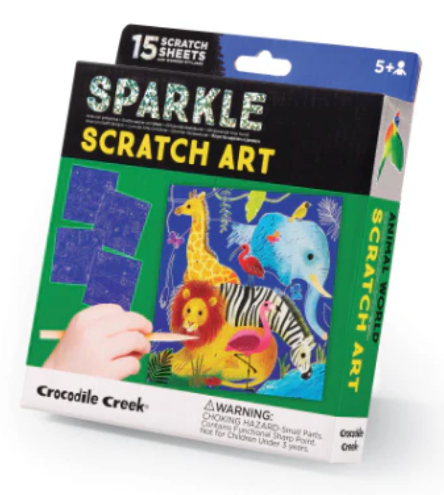 Animal World Sparkle Scratch Art