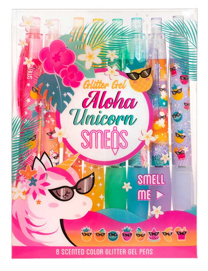 Aloha Unicorn Glitter Gel Smens Set of 8