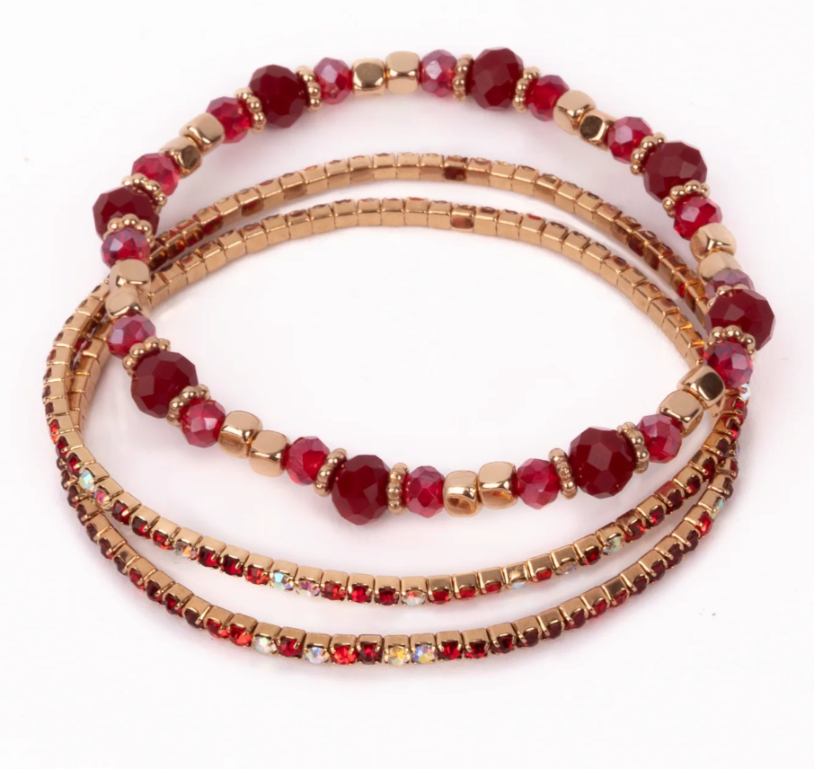 Boutique Ruby Red Bracelet Set - Victoria's Toy Station