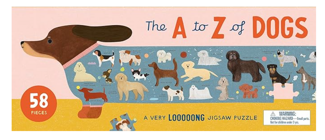 A to Z of Dogs 58pc Puzzle - Victoria's Toy Station
