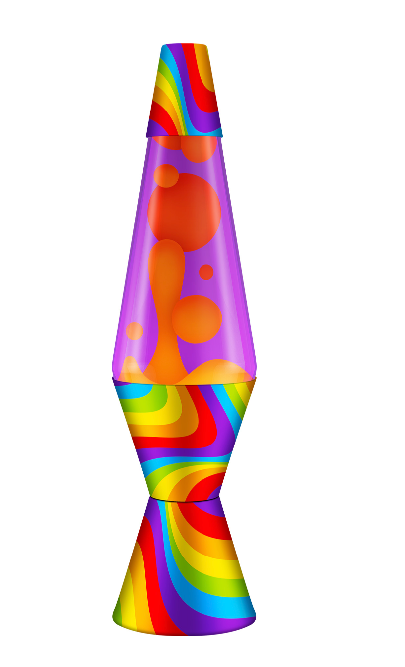 Lava Lamp Flowing Color Bands 14.5"