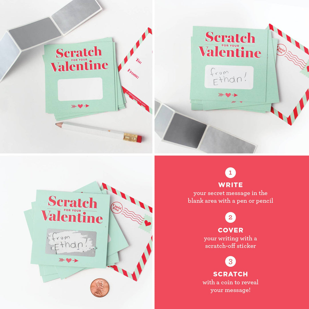 Scratch-off Valentines - Mint