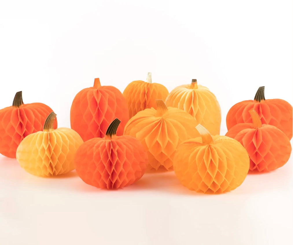 Honeycomb Pumpkins - Victoria's Toy Station