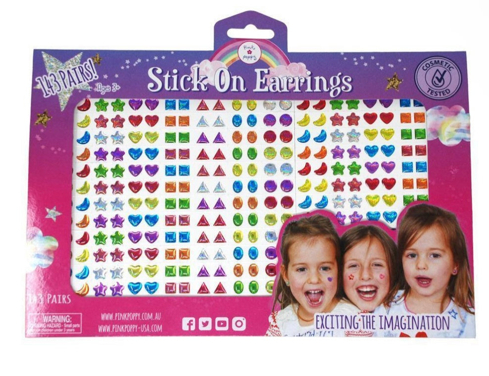 143 Pairs of Stick on Earrings