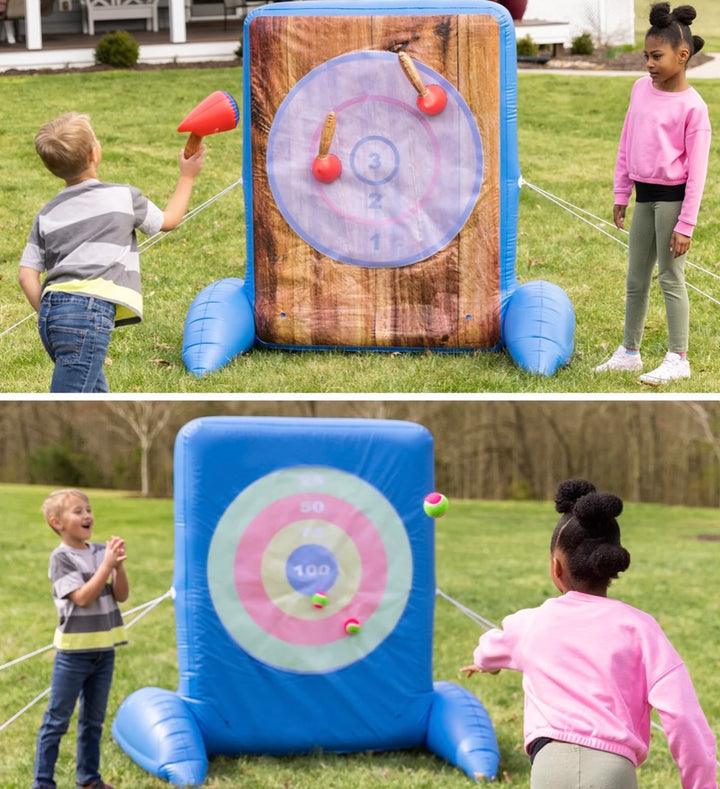 2-IN-1 Inflatable Axe Throwing & Toss Game