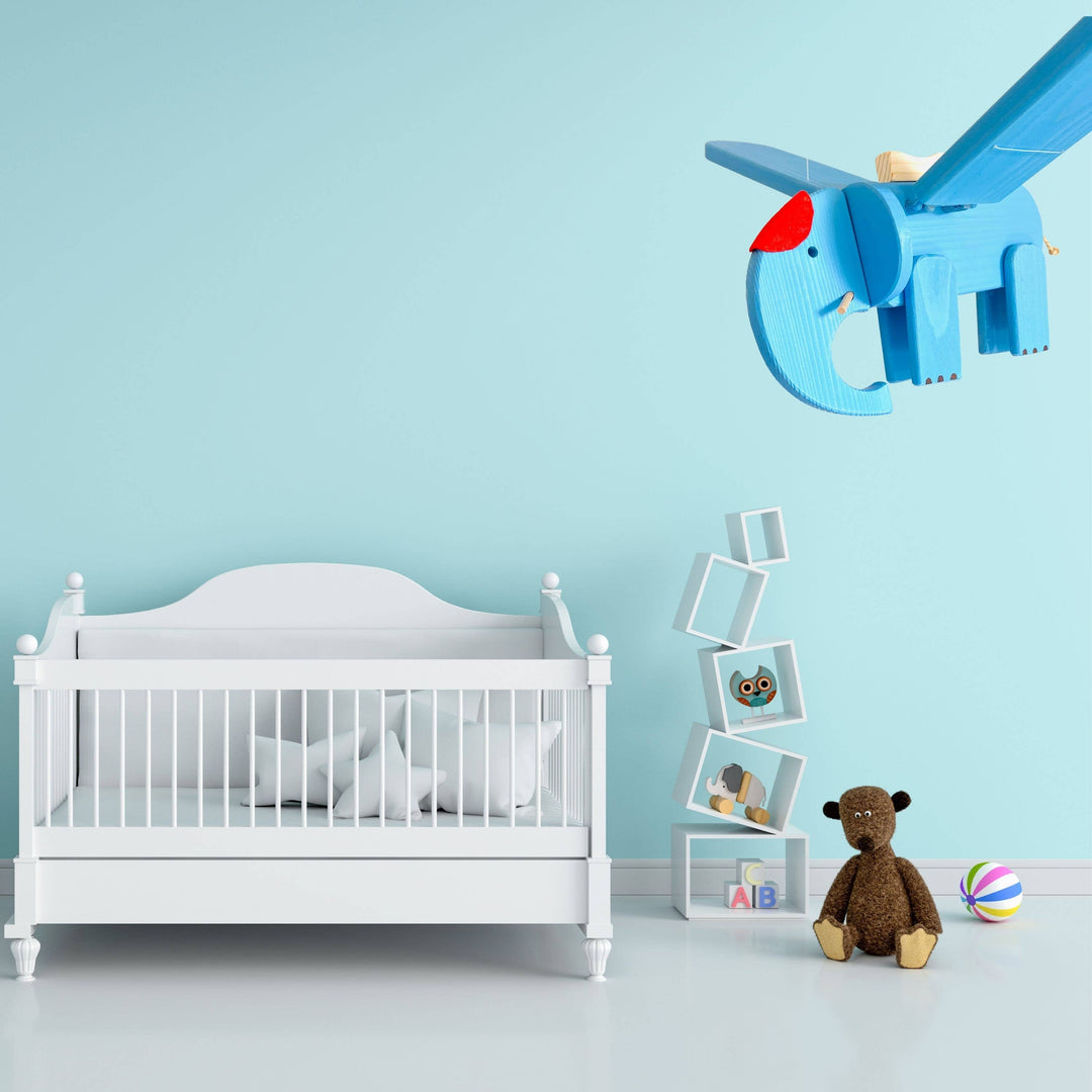 Blue Elephant Nursery Mobile - Victoria's Toy Station