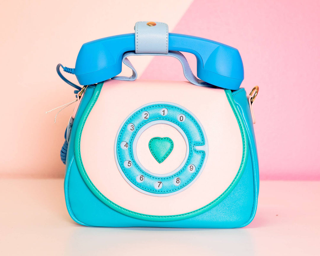 Ring Ring Phone Convertible Handbag Mermazing Blue