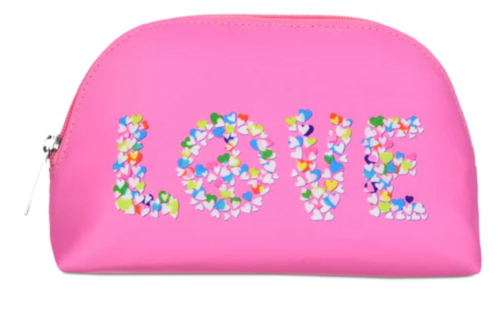 Peace and Love Oval Cosmetic Bag