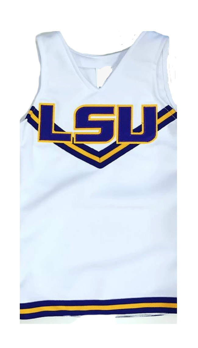 White LSU Jumper - Victoria's Toy Station