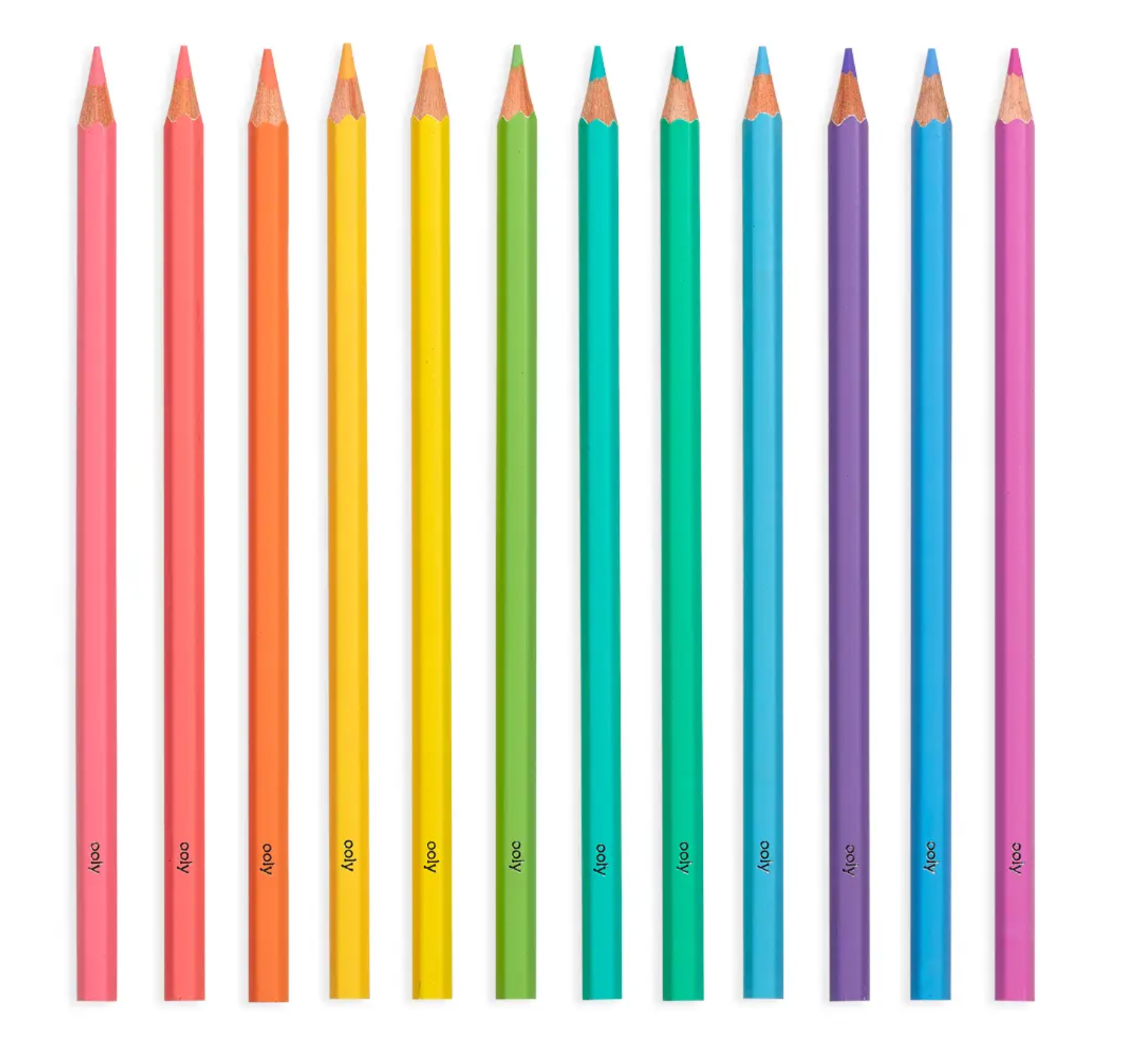Leftright Pastel Colour Pencil For Kids 12 pic Hexagonal  Shaped Color Pencils 