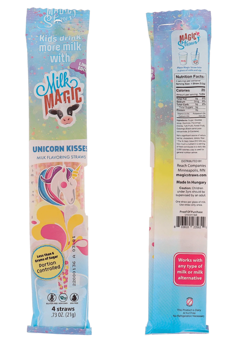 Milk Magic Milk Straws - Unicorn Kisses