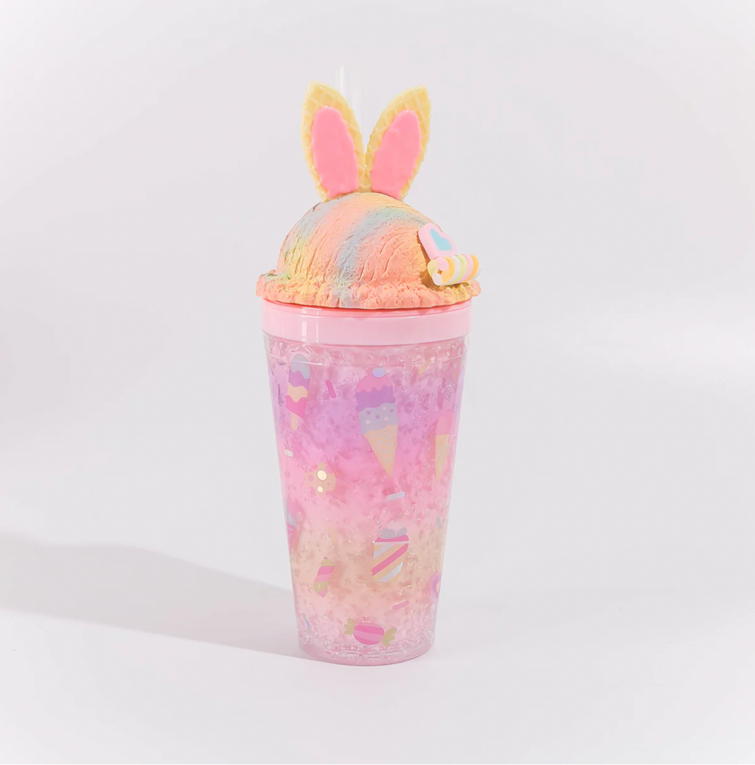 Pink Sweets Rainbow Bunny Tumbler