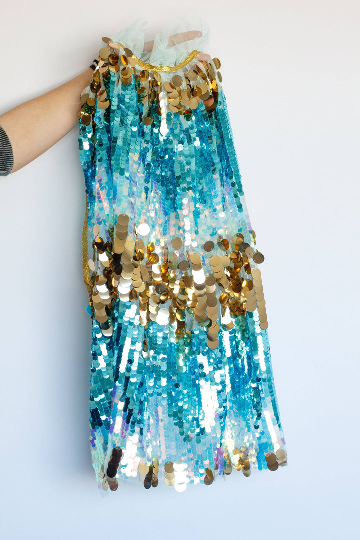 Blue Fancy Sequin Cape - Victoria's Toy Station