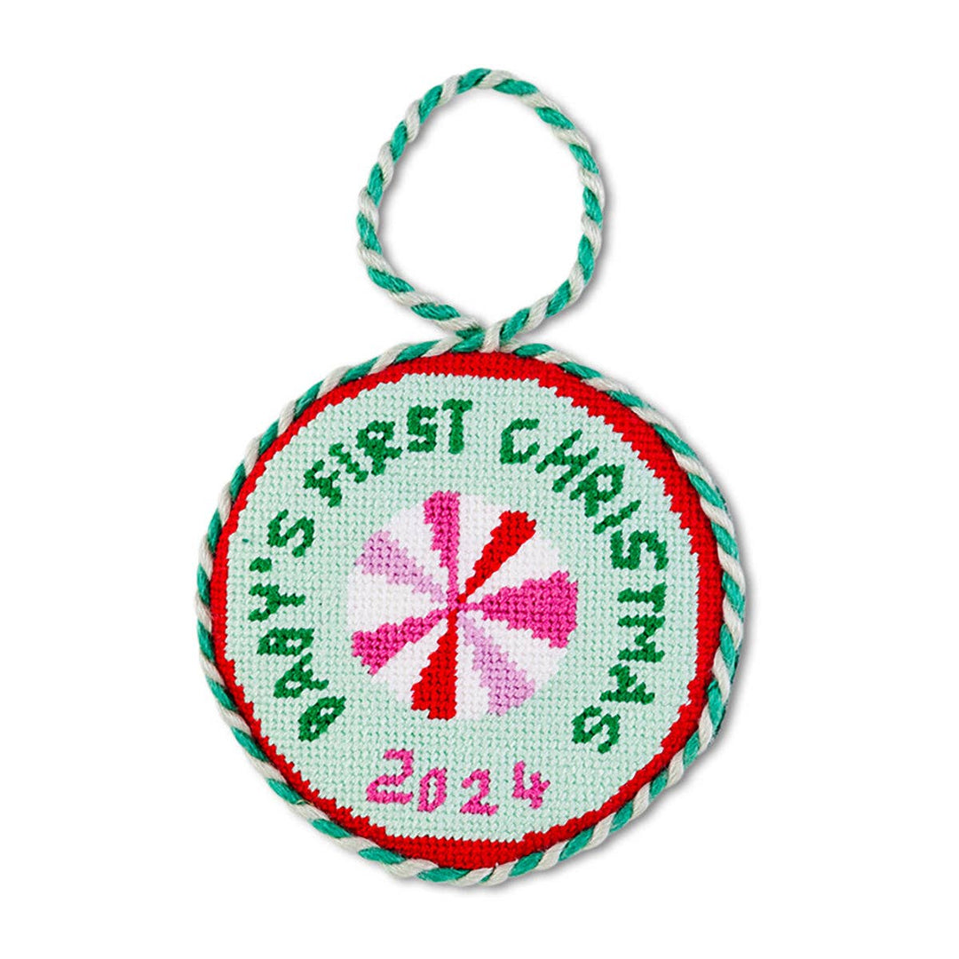 Baby's 1st-Needlepoint Ornament - Victoria's Toy Station