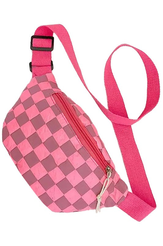 Plaid bum bag sale