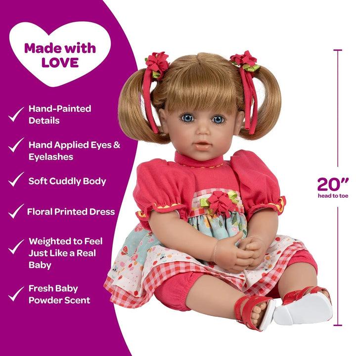 Toddler time Polka-Dot Picnic Baby Doll, Doll Clothes & Accessories Set