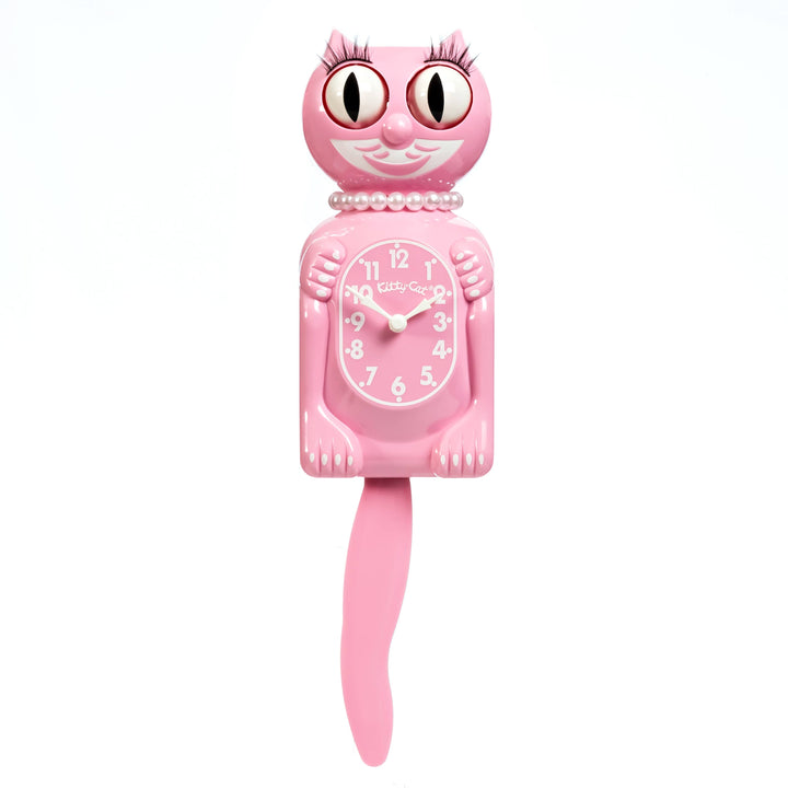 Kit-Cat Klock - Pink Satin Miss Kitty-Cat Klock