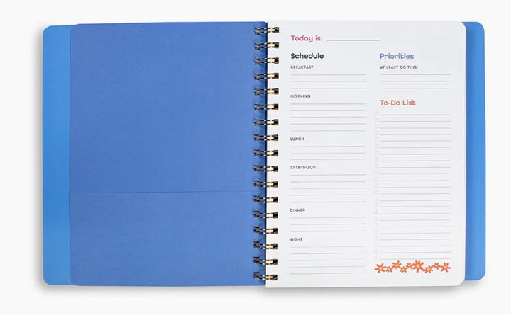 To Do Planner, Berry Butterfly White