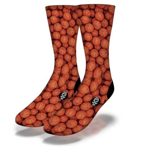 Fun BASKETBALL Novelty Socks - Victoria's Toy Station