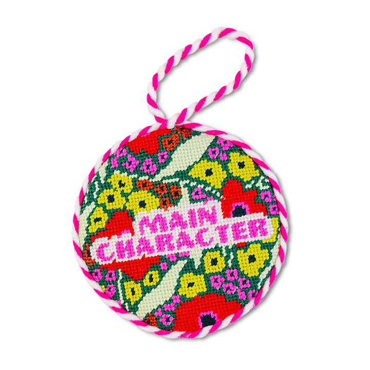 Main Character Needlepoint Ornament -