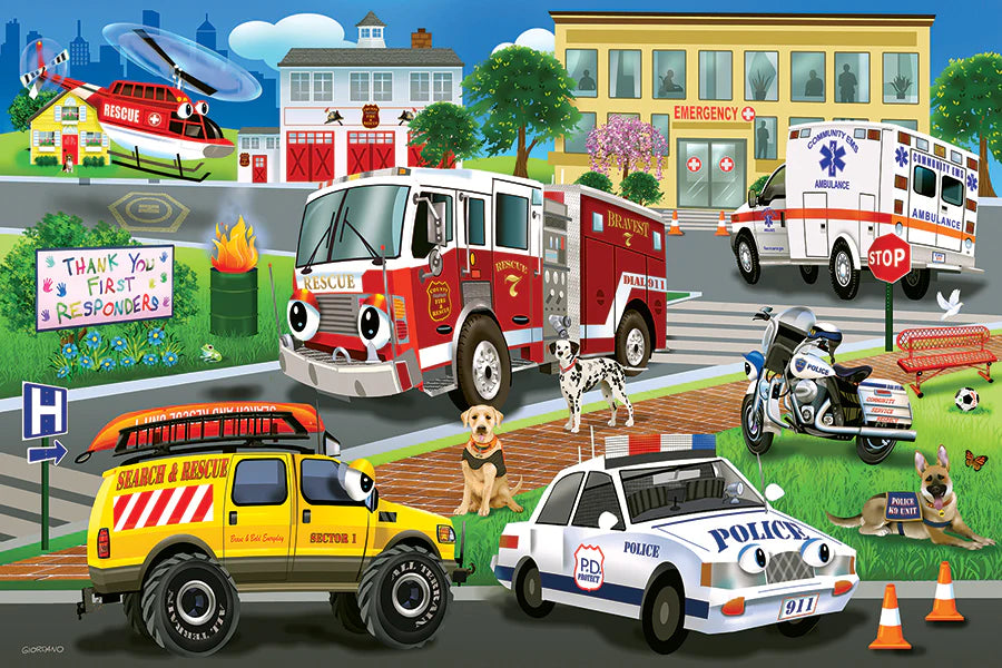 First Responders Floor Puzzle 36pc - Victoria's Toy Station