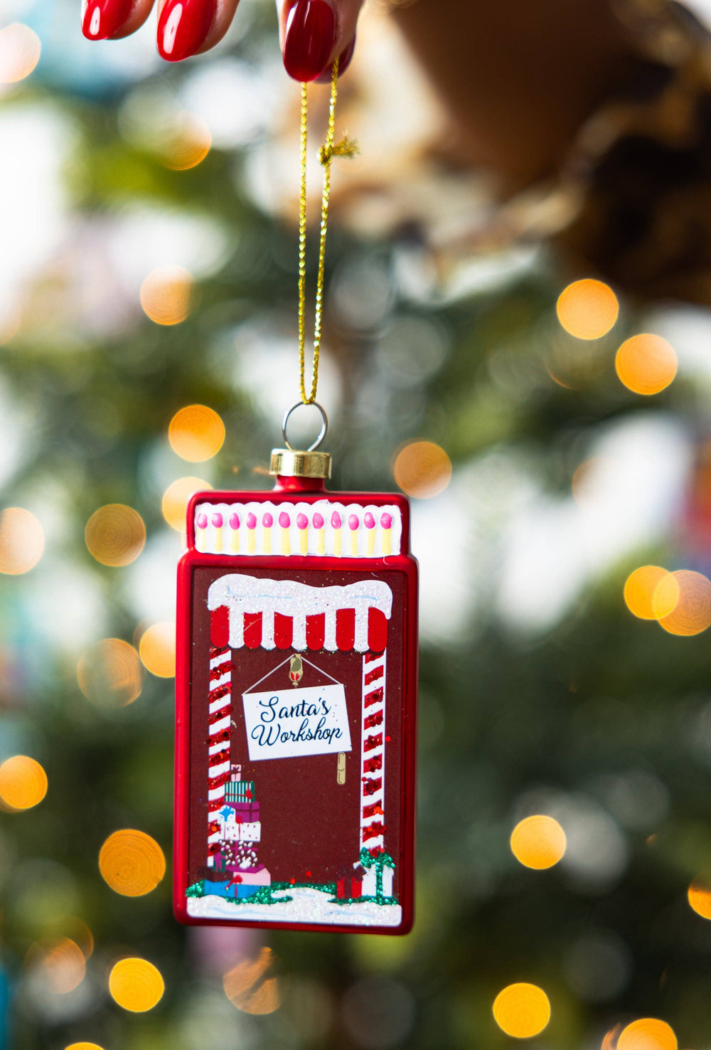 Santa's Workshop-Matchbook Ornament - Victoria's Toy Station