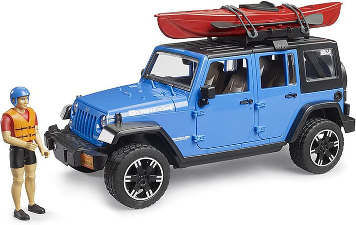 Jeep Wrangler Rubicon Unlimited with Kayak and Kayaker - Victoria's Toy Station