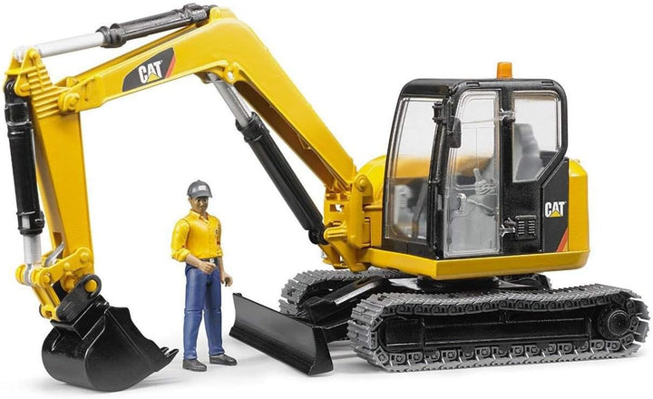 CAT Mini Excavator w/ Worker