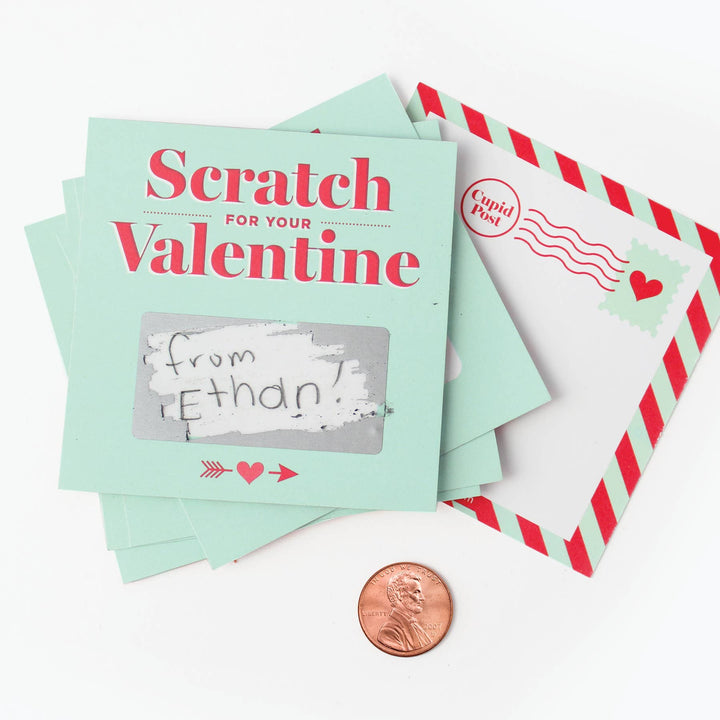 Scratch-off Valentines - Mint