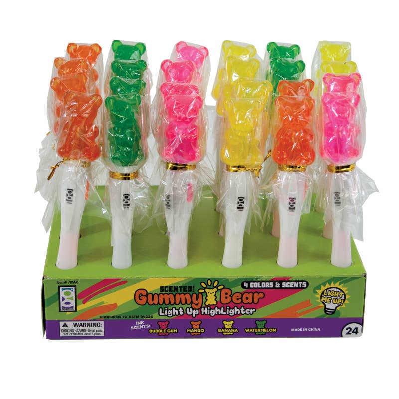 Scented Gummy Bear Light up Highlighter - Victoria's Toy Station