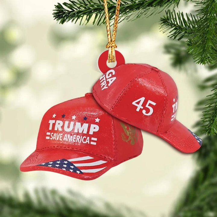 Trump MAGA Hat Ornament, Make America Great Again Ornament