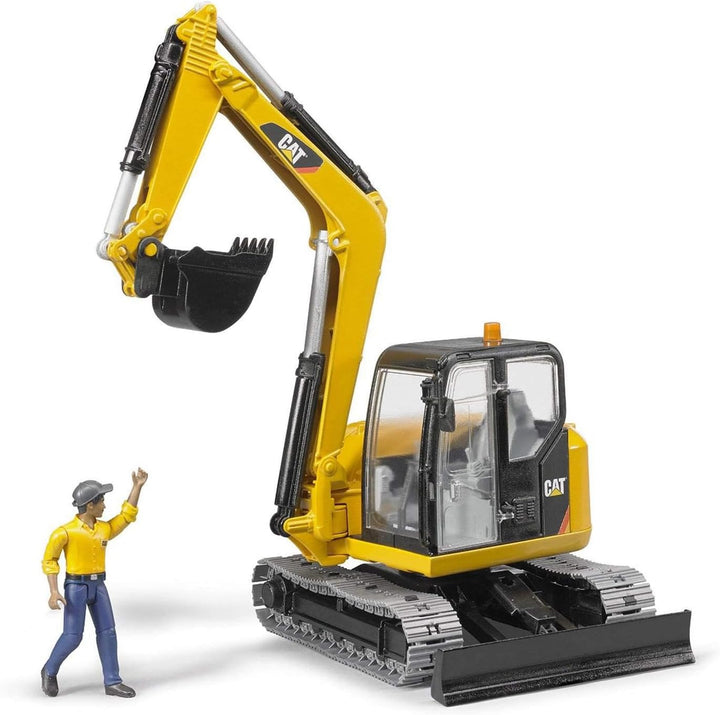 CAT Mini Excavator w/ Worker